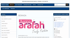 Desktop Screenshot of busanaarafah.com