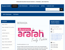 Tablet Screenshot of busanaarafah.com